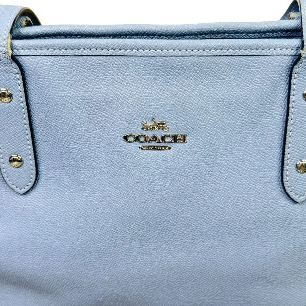 COACH Blue Leather City Zip Tote Bag - M1723-F58846 - Picture 5 of 13